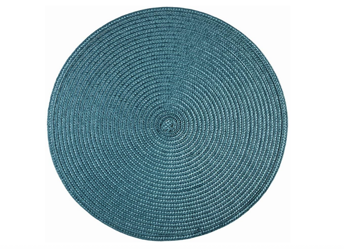 Tischset/Platzset, rund 40 cm, Farbe Petrol