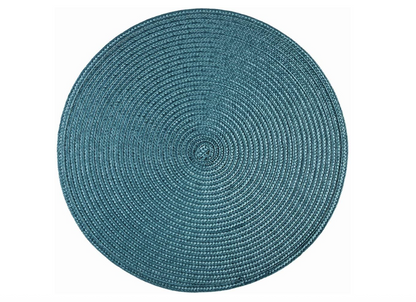 Tischset/Platzset, rund 40 cm, Farbe Petrol
