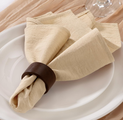 Serviette aus Baumwolle, erhältlich in 8 Farben: Salbei/Grau/Rosa/Schwarz/Petrol/Terracotta/Pfirsich/Champagner