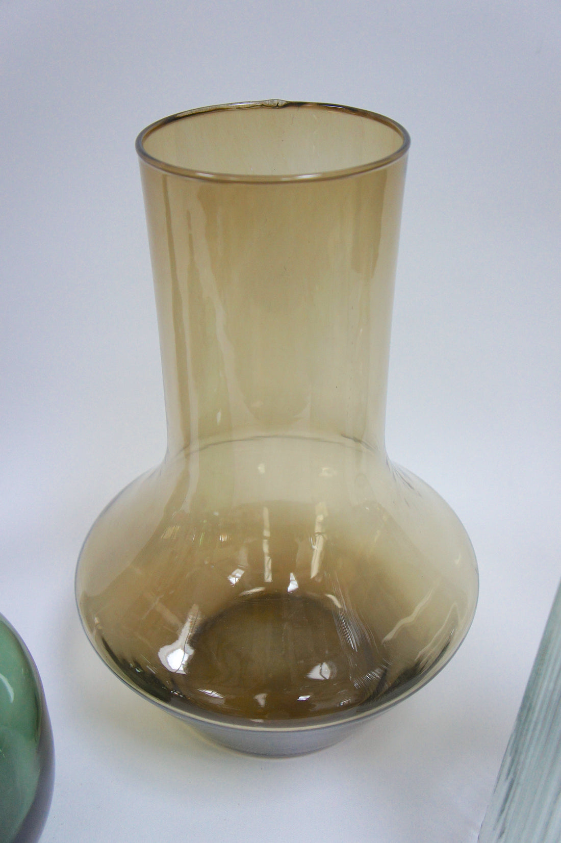 Vase aus Recyclingglas, Farbe Amber