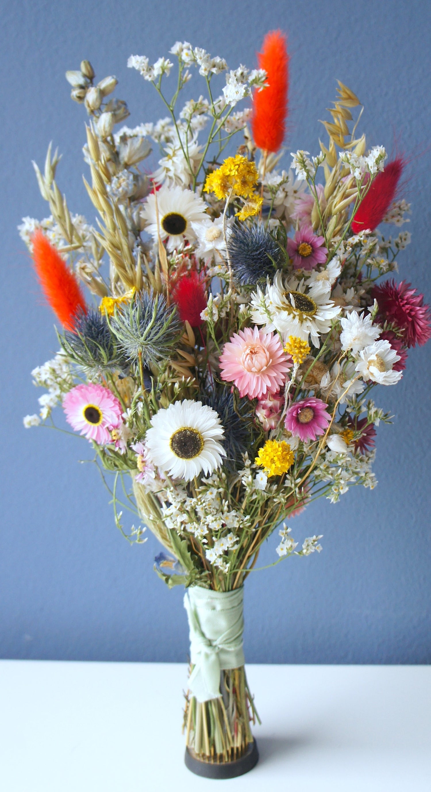 BUNTE TAGE, Trockenblumenstrauß, Brautstrauß, Bride bouquet, Dried flowers