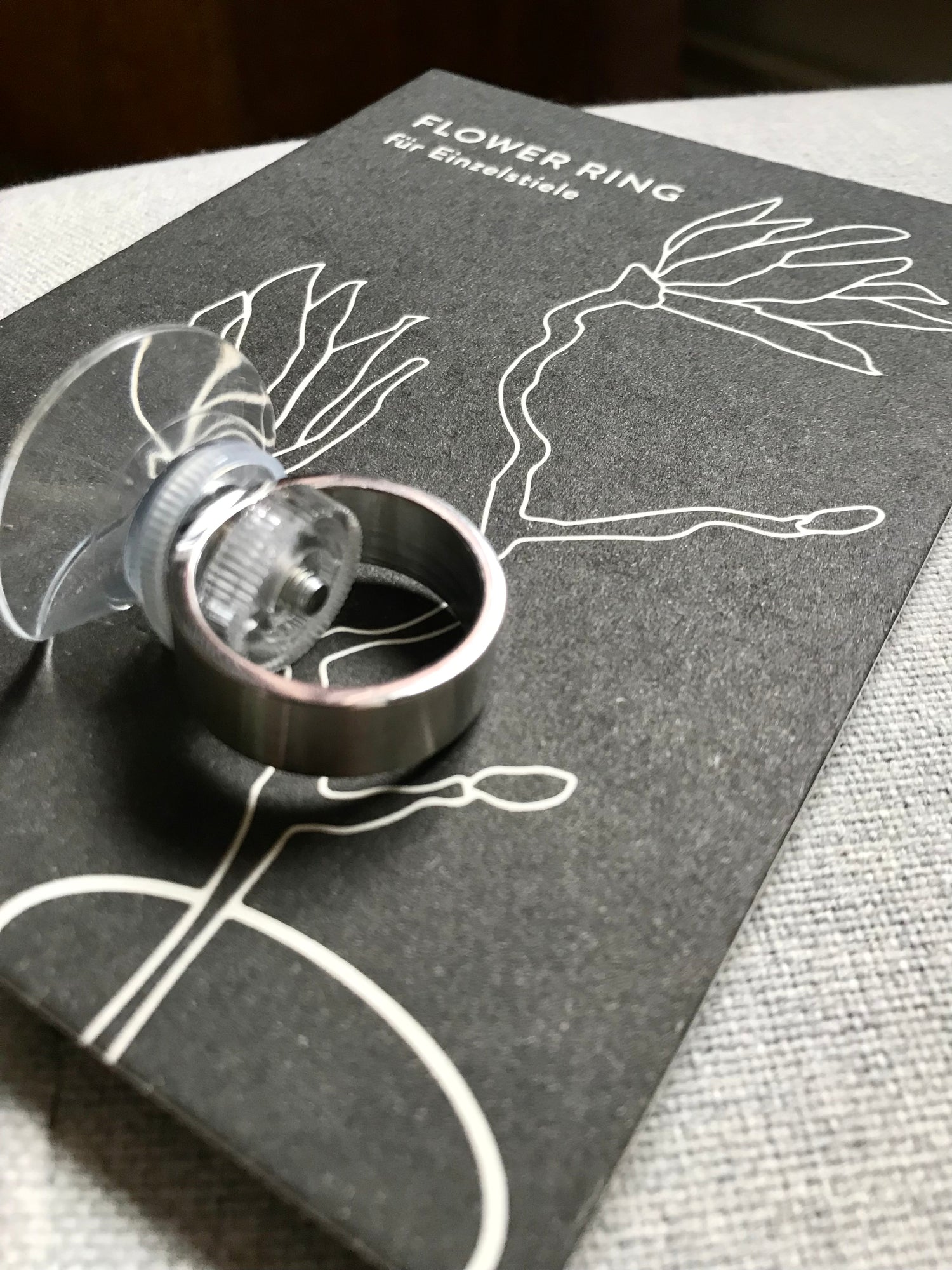 DIY-Set / FLOWER RING &amp; Kugelglasvase