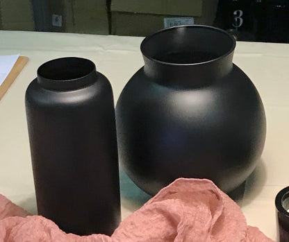 Glasvase, Farbe Weiß