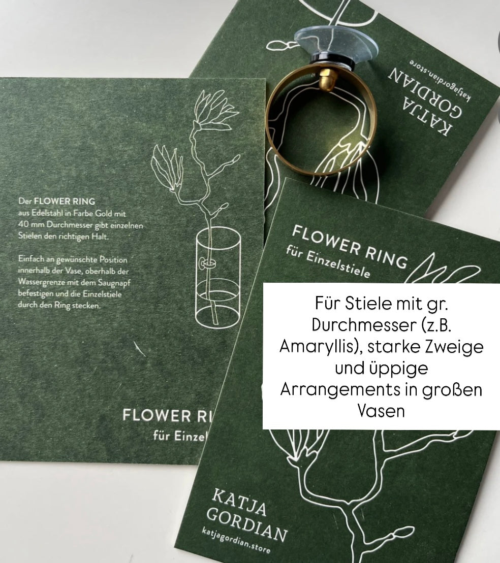 FLOWER RING, Blumenringhalter für Einzelstiele