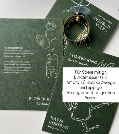 FLOWER RING, Blumenringhalter für Einzelstiele