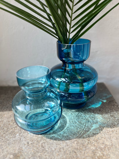 Glasvase, Farbe Blau, erhältlich in 2 Größen