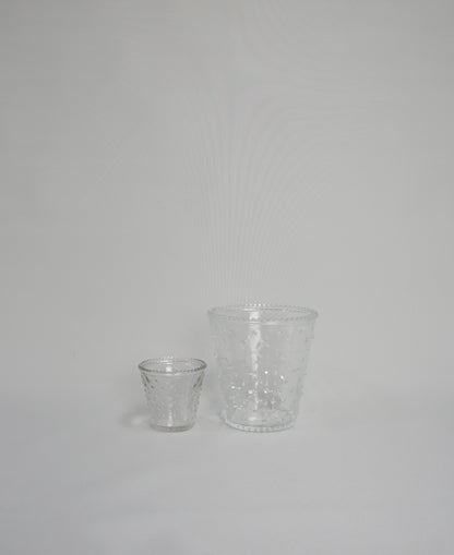 Glasgefäß universal, konisch, genoppt in 2 Größen