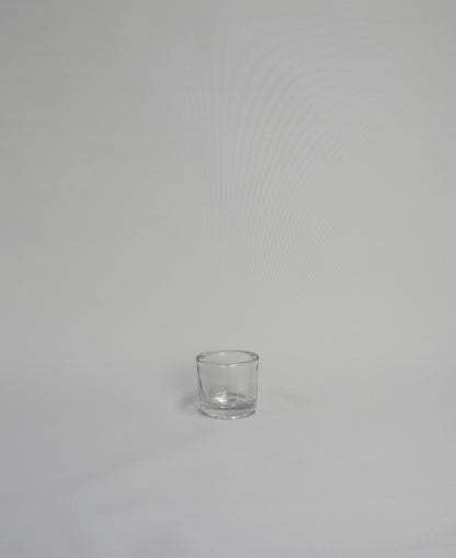 Teelichtglas, zylindrisch, Klarglas, 5er-Set