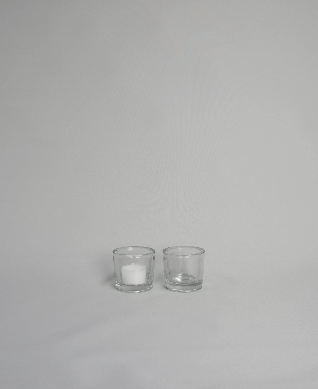Teelichtglas, zylindrisch, Klarglas, 5er-Set