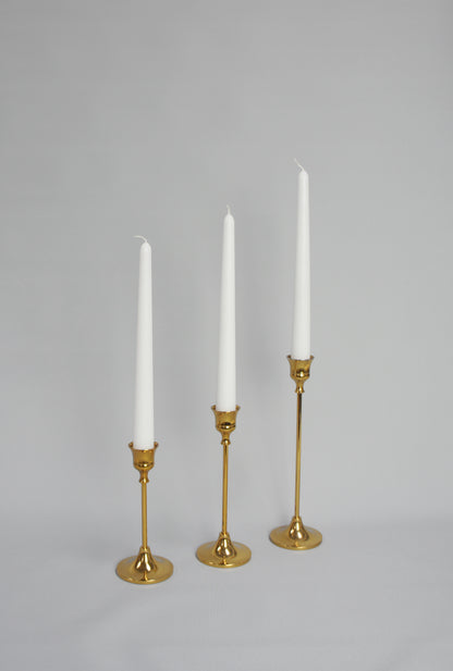Kerzenhalter-Set, 3-tlg., Farbe Gold glänzend
