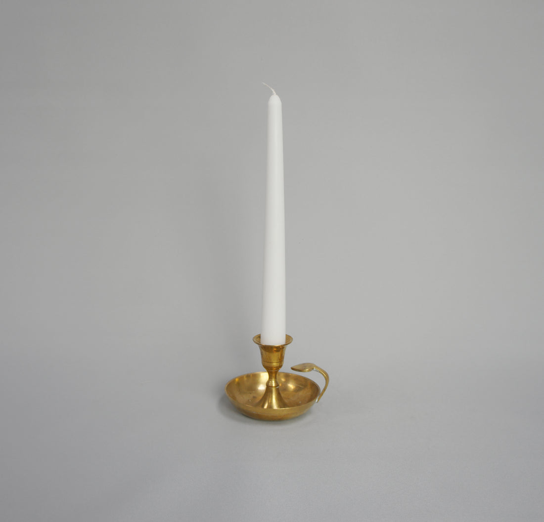 Kerzenhalter mit Griff, Farbe Gold