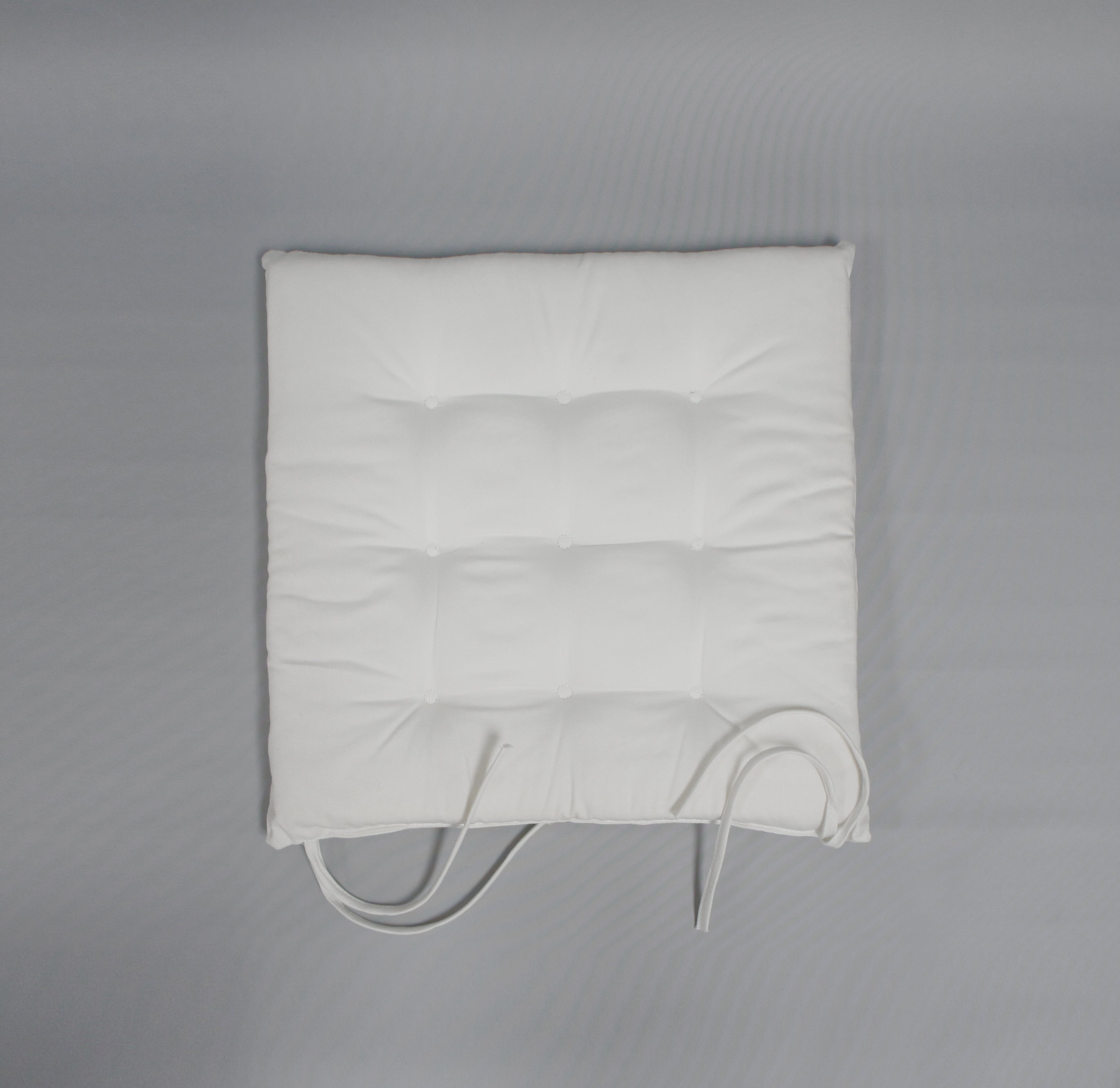 Sitzkissen aus Baumwolle, Farbe Offwhite, 40 x 40 cm