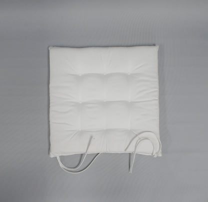 Sitzkissen aus Baumwolle, Farbe Offwhite, 40 x 40 cm