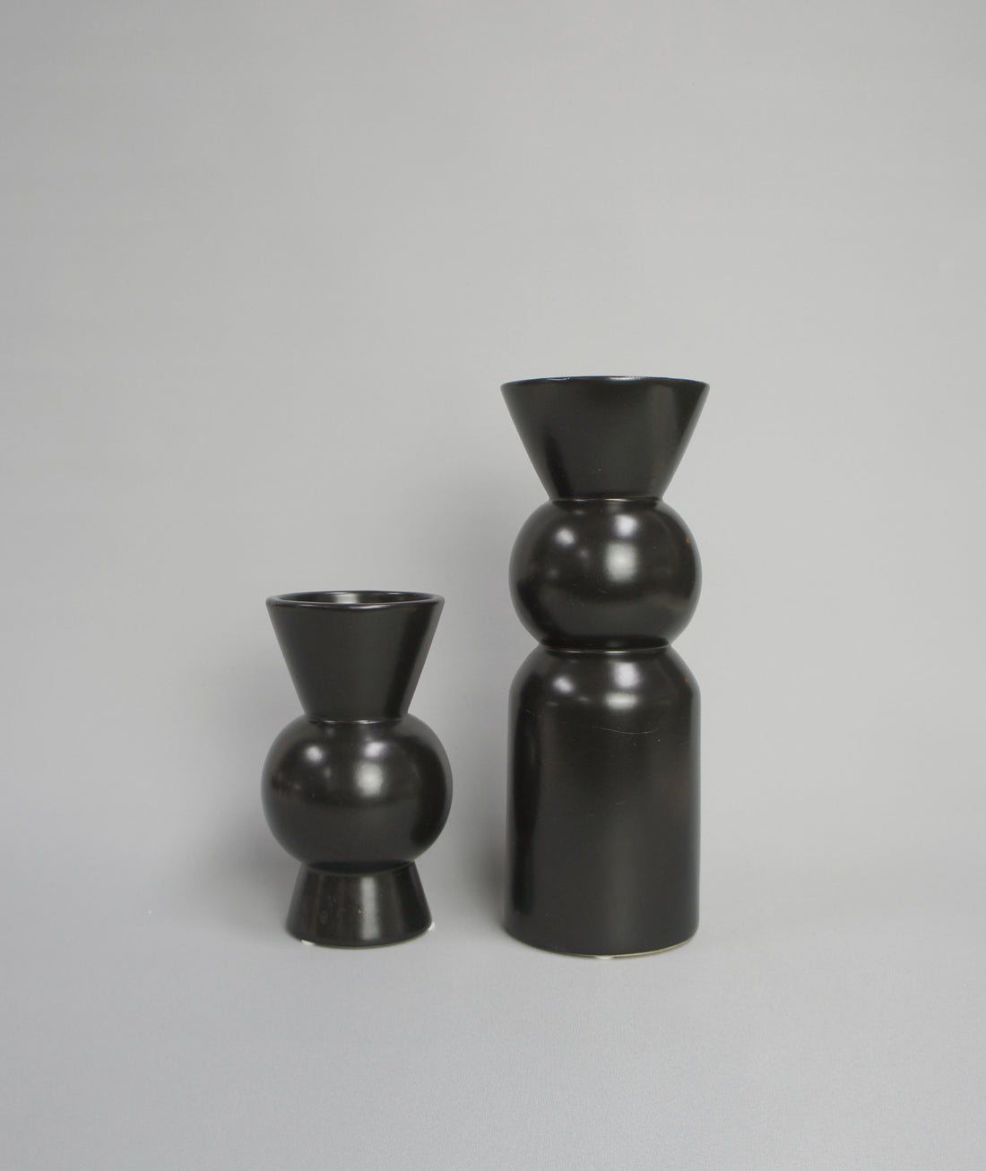 Keramikvase, in 2 Farben/Größen: Schwarz und Rosa