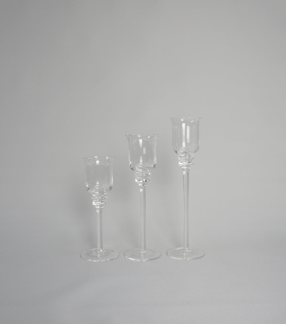 Kerzenglas auf Stiel- Set, 3-tlg.
