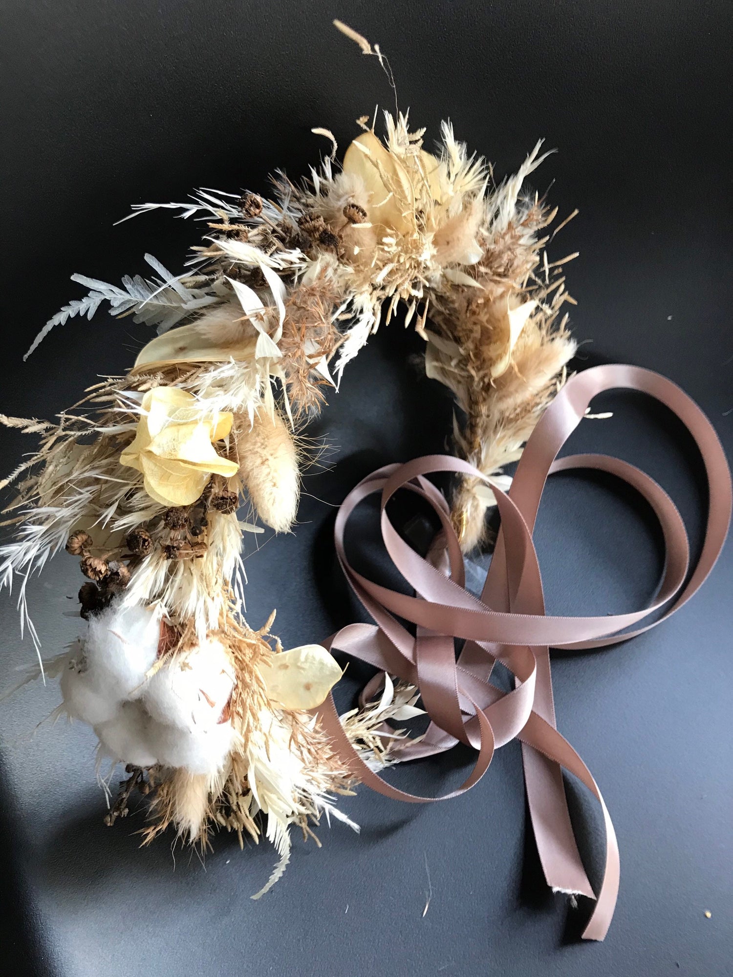 Serie BOHO SUMMER, Haarkranz Trockenblumen/ Flowercrown Dried flowers