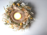 Serie HELLO SUNSHINE, Trockenblumenkranz, Dried flower wreath
