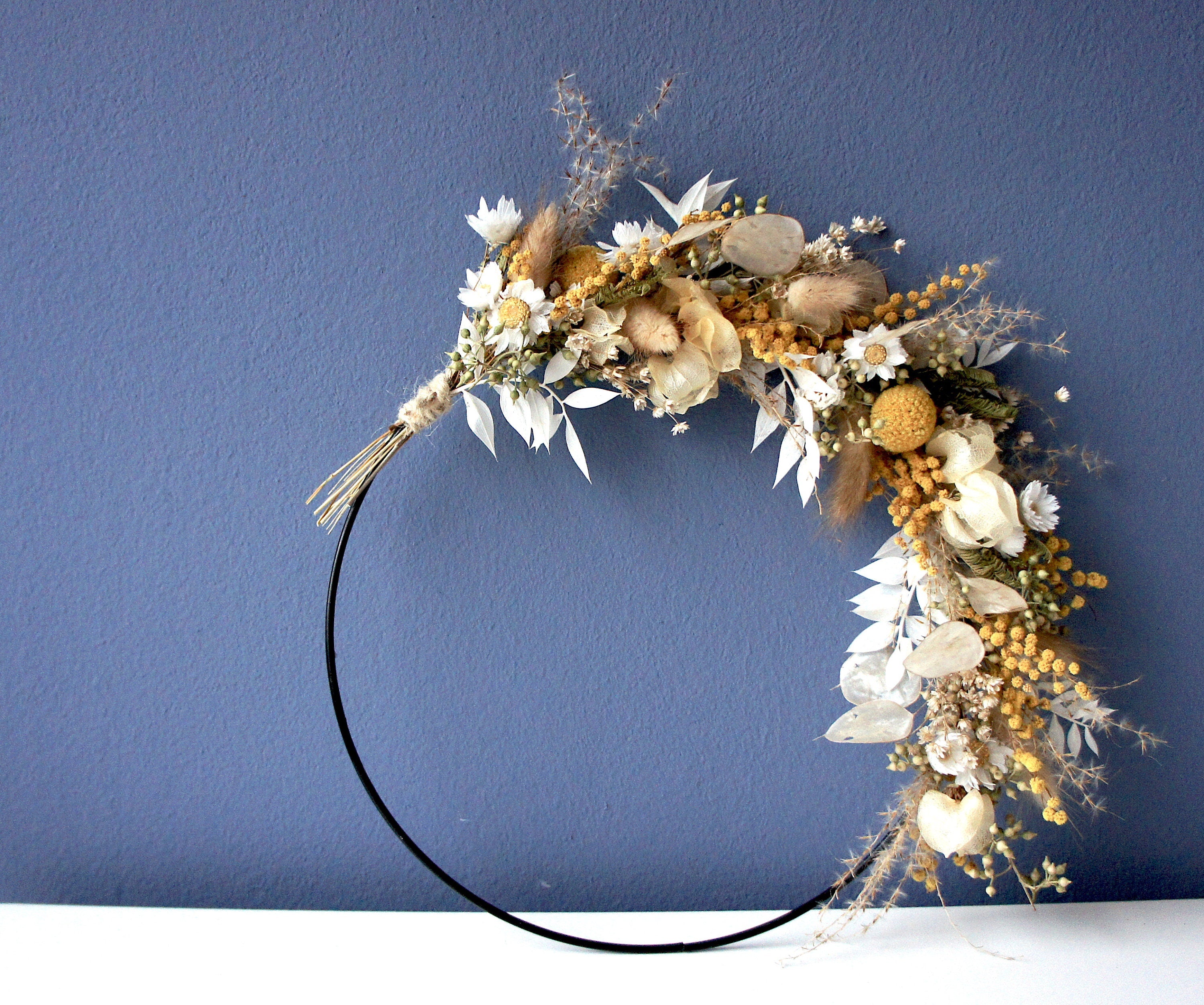 Serie HELLO SUNSHINE, Trockenblumen- Loop, Dried flower loop